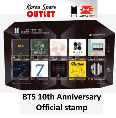 BTS 10th Anniversary Official Original Stamp