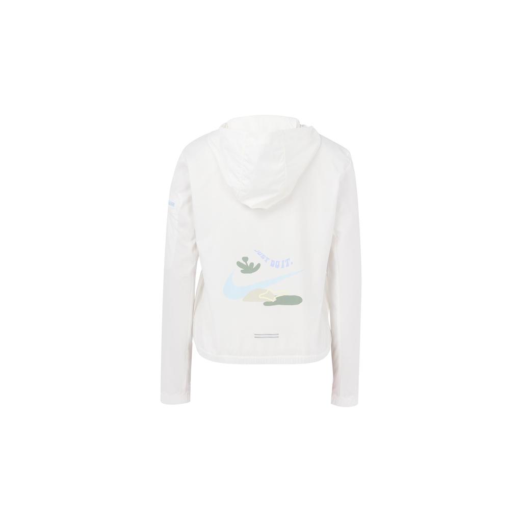 Nike Logo Print Running Hoodie Women Jackets White DX6156-133