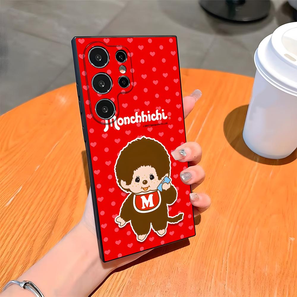 Cute M-monchhichis Phone Case For Samsung S26 S25 Ultra S24 S23 Fe S22 S20 S21 Plus A54 A34 A53 A16 Back Cover