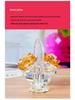 Crystal Flower Basket Ornament for Living Room, Wine Cabinet, Wedding, Teacher's Gift, Mother's Day, Dressing Table, or Car Decoration
