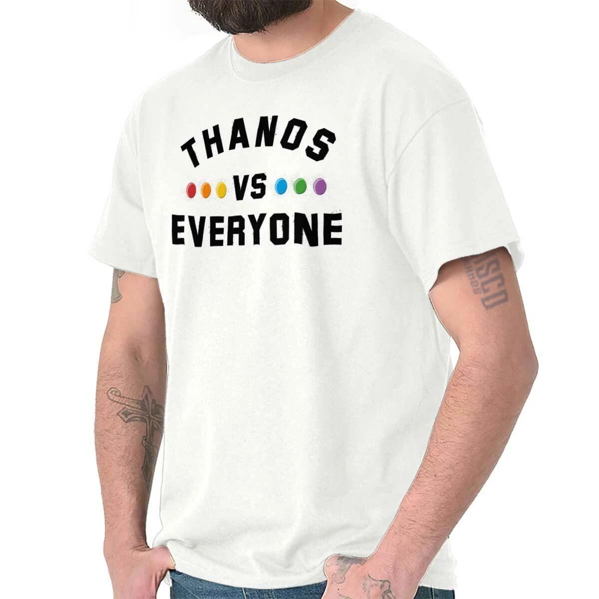 Evil Villain Vs Everyone Stone Snap Gauntlet Womens or Mens Crewneck T Shirt Tee S