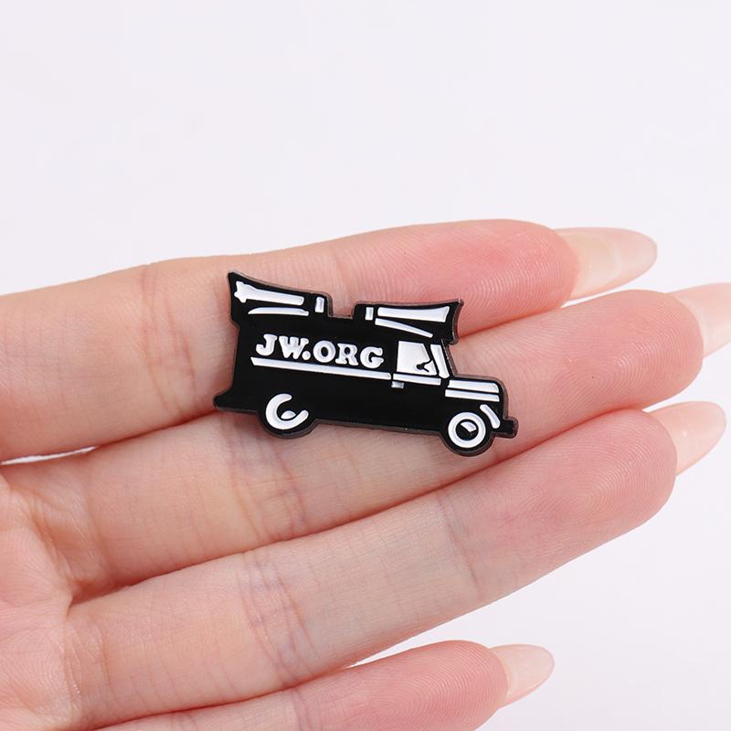 JW ORG Enamel Pins Custom Creative Cartoon Brooches Lapel Badges Funny Jewelry Gift for Kids Friends