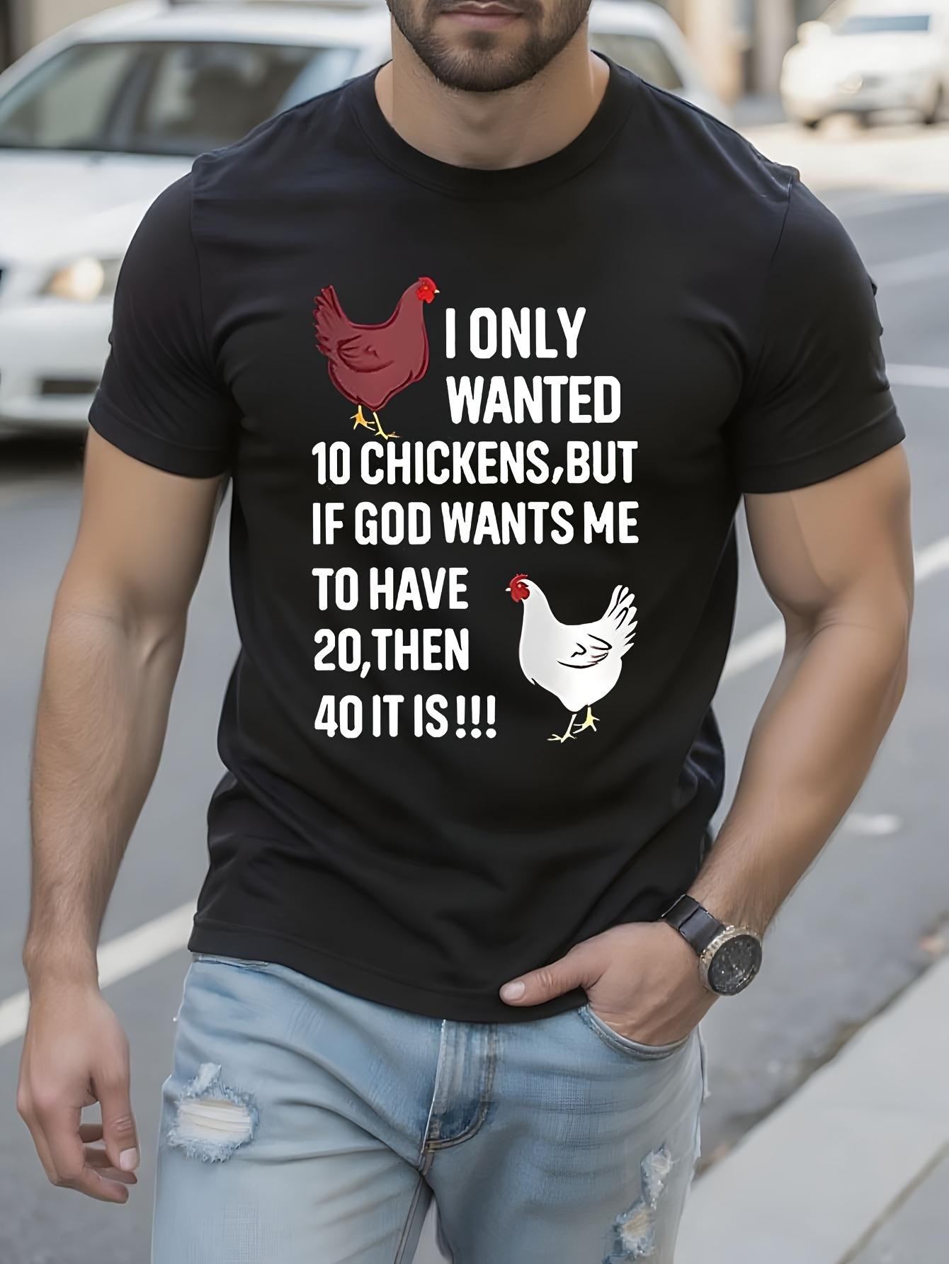 Funny Chicken Pun Graphic Tshirt - Oversized Streetwear T... XXXXL