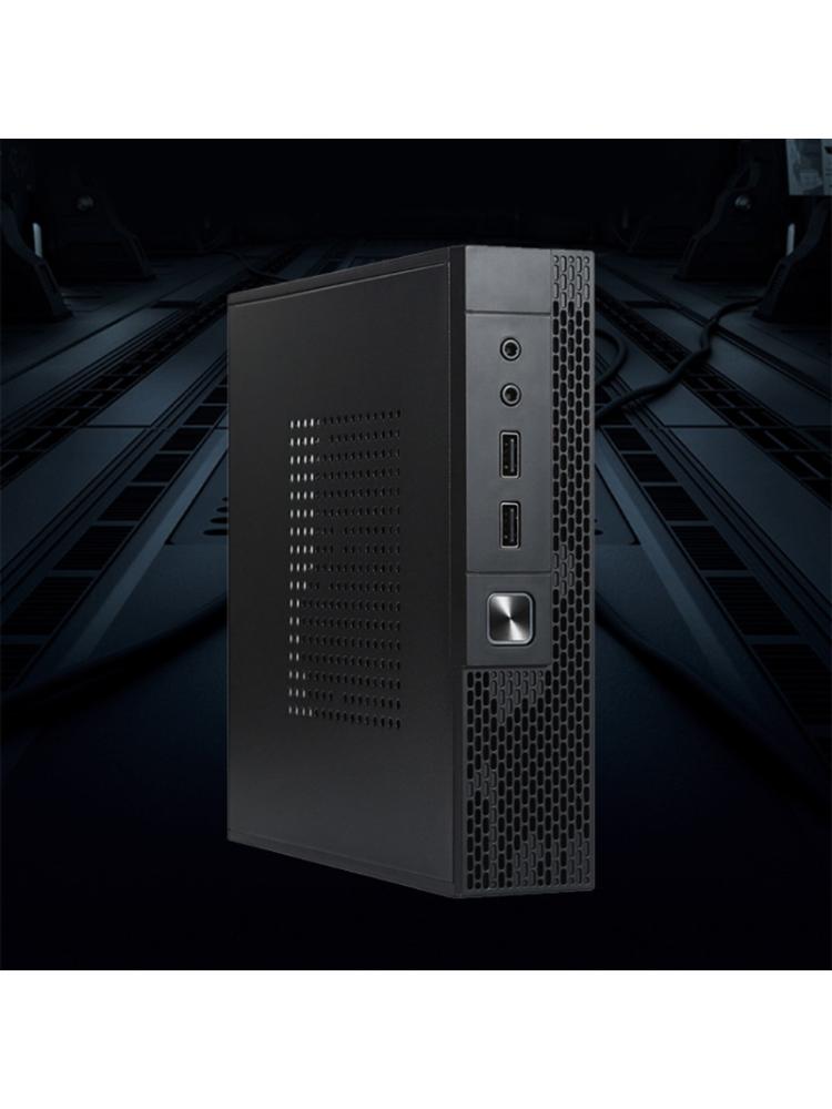Small  Host Chassis -ITX for Case Home Theater  Computer Esktop Chassis QX02 HTPC for Case with 2x USB