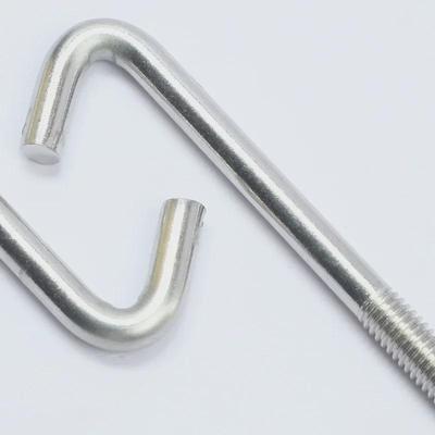 304 Stainless Steel Right Angle L-Shaped M6 Hook for Tile & Asbestos Awning Installation