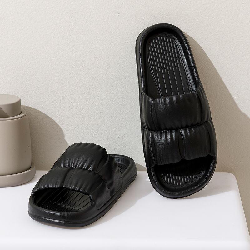 Comfortable Four Seasons Indoor EVA Slippers with Thick Sole - Poop-like Texture, Available for Couples