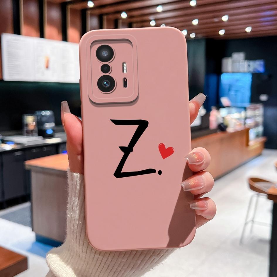 

Модные чехлы для телефонов с парными буквами для Xiaomi Mi 11T 11 11X 11i 10 10i 10T 6 Pro Lite, мягкий жидкий силиконовый противоударный протектор экрана для Xiaomi Capa Xiaomi Mi 11X Pro