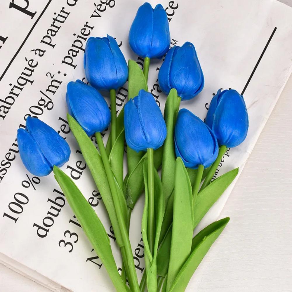 3/5/10/15/20pcs Tulips Artificial Flowers Real Touch Flower Bouquet Tulips Fake Flower for Wedding Home Decoration