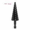 High-Efficiency Wear-Resistant Blackened Woodworking Step Drill for Chamfering and Drilling