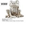 Halloween Horror Props Skeleton Frog Figurine, Resin Animal Bone Statue for Bar Haunted Realistic Decor House, Spooky Gothic Ornament, Trick or Treat