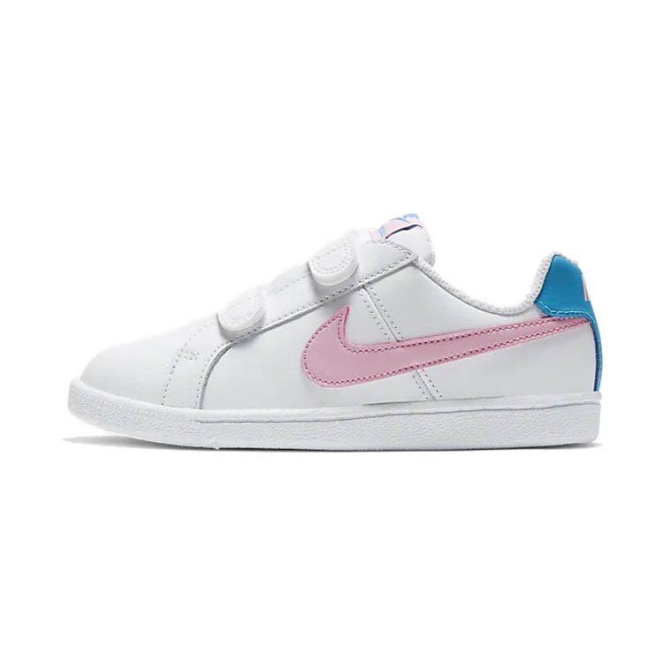 Nike Low Top Skateboard Shoes White Blue Pink Children Aged 3 7 Years Old 833536-110