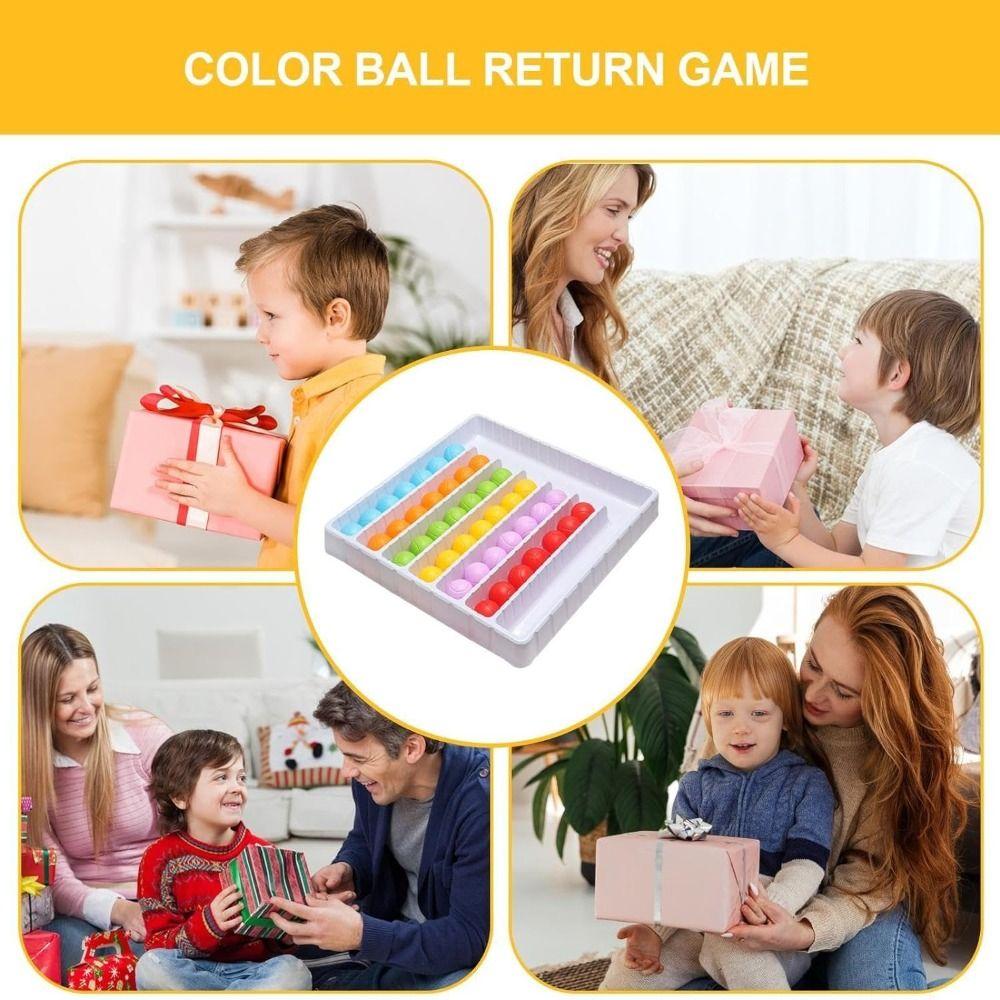 Children Montessori Color Ball Return Game Parent-Child Interaction Interactive Puzzle For Kids