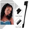 3Pcs/1set Hair Styling Comb Set Teasing Hair Brush Rat Tail Comb Edge Brush For Edge Back Brushing Combing Slicking Hair