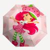 1pc Princess Strawberry Umbrella, Sun Protection, And UV Shielding. It Has Eight Sturdy Ribs for Outdoor Use And Perfect As a Holiday Gift