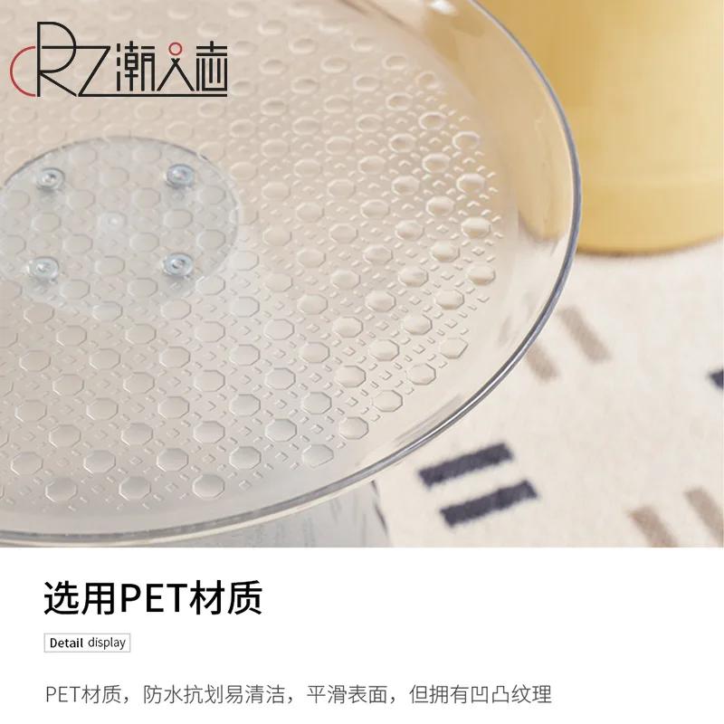 Nordic creative simple modern small apartment small coffee table round transparent acrylic corner table small round table