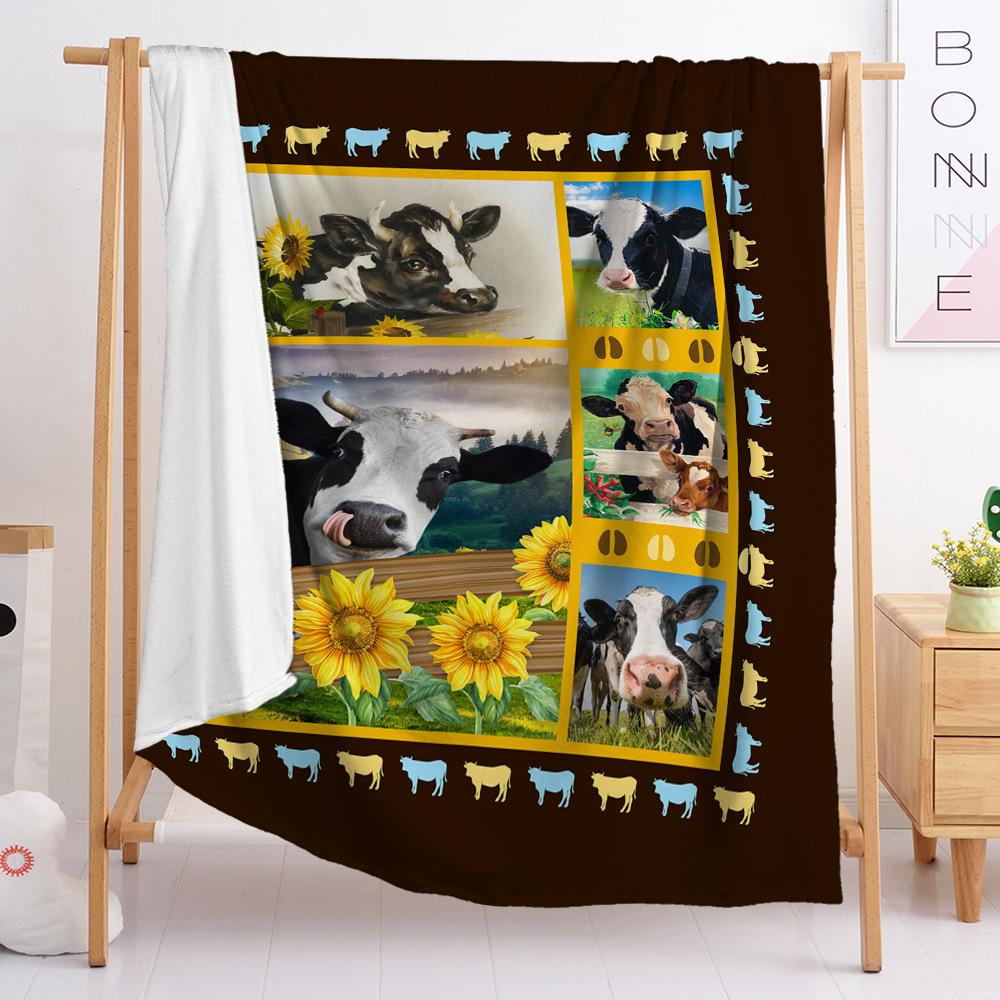 Ebay Blanket Sunflower Flannel Blanket Cover Blanket Single Layer European And American Size