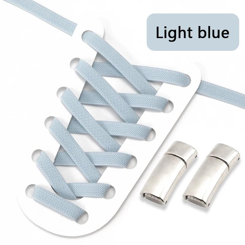 Magnetic Shoe Laces Clip Flat Elastic Stretch Laces No Tie Shoelaces Casual Sneakers Woman Men Children Shoelace Shoes Accesorie