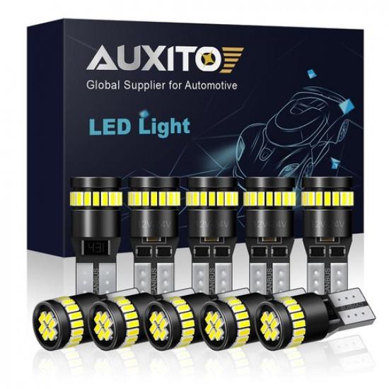 10X LED T10 AUXITO Interior, 2/6/14/24SMD Parker Light Plate Globes Number Light