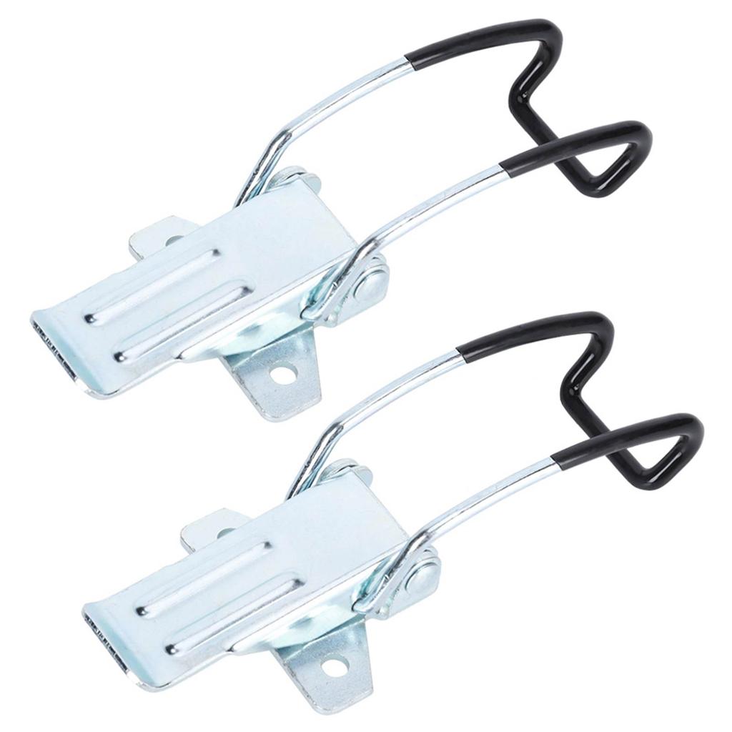 2Pcs Stainless Steel Latch Fasten Buckle Lock Casting Hinge Curved Industrial Vacuum Cleaner