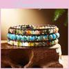 Vintage Style Stone Beaded Hand Jewelry For Women With Geometric Shape