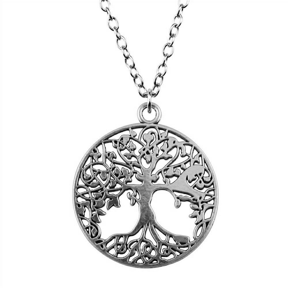 Tree of Life Pendant Openwork Necklace Nature Boho Celtic Jewelry 45cm or 70cm long chain