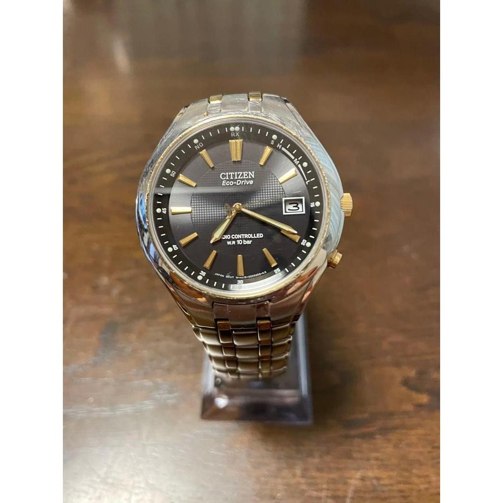 Used CITIZEN Eco-Drive Radio Solar Men's Watch Black Dial