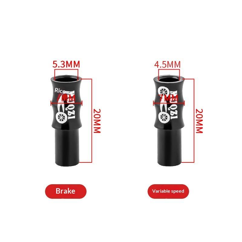 10Pcs Bicycle Brake Shift Cable Housing End Caps Aluminum Alloy Protective Cable Ends Line Cap Wire Tube Plugs