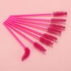 200 Pcs Disposable Eyelash Brushes Mascara Wands for Eye Lashes Extension Eyebrow and Makeup, Hotpink