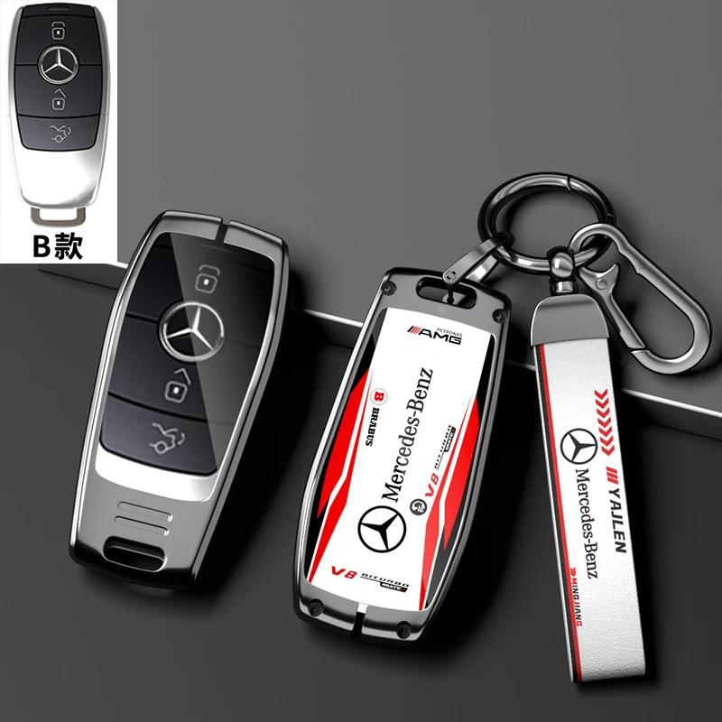 Pro Mercedes Benz C E S Třída GLC W206 W223 W214 E300 C260 C300 S450 S500 S400 Pouzdro na klíče od auta s dálkovým ovládáním Kryt Držák na klíčenku