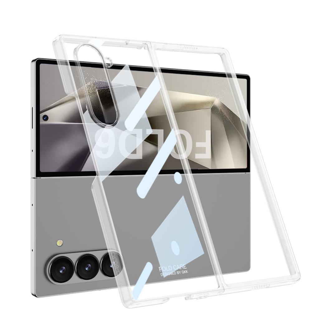For Samsung Galaxy Z Fold 6 Case Luxury Ultra Thin Electroplated Transparent Shockproof Protection Hard Back Cover Accessories