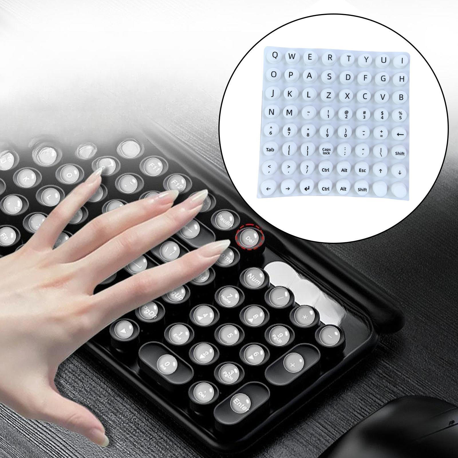 

Nail Art Typing Sticker Protection Reusable Flexible Notebook Anti Keyboard for Long