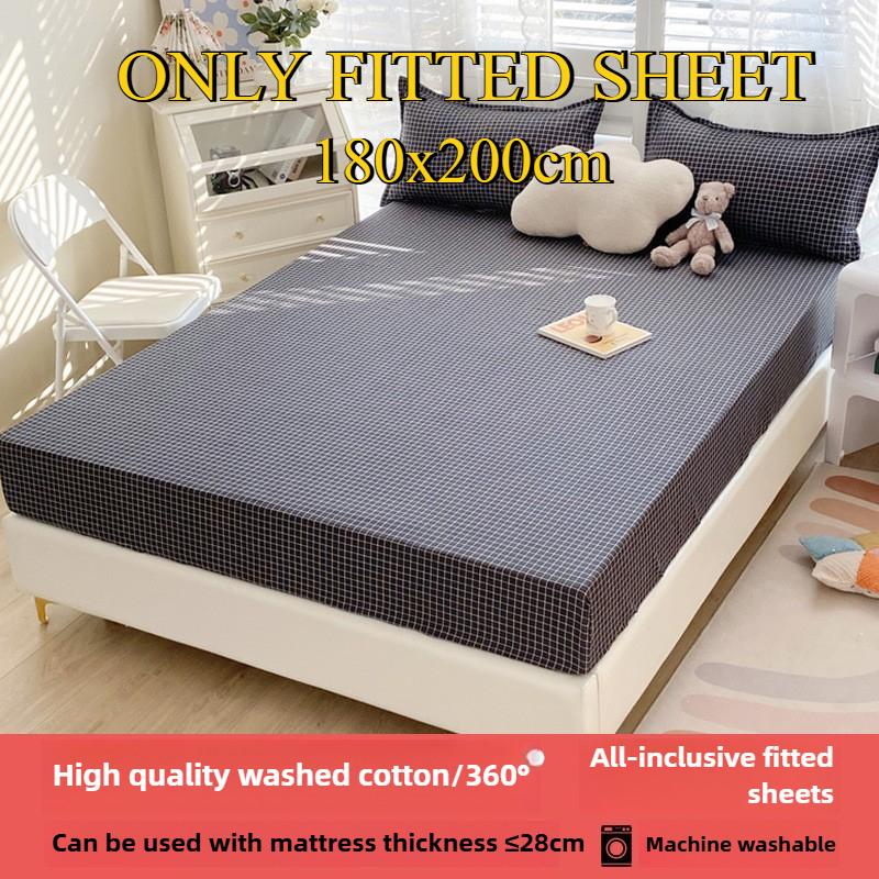 Sábana Bajera No se decolora No hace bolitas Sábana de una pieza Antideslizante Multiespecificación Ropa de Cama Cubrecama Protector