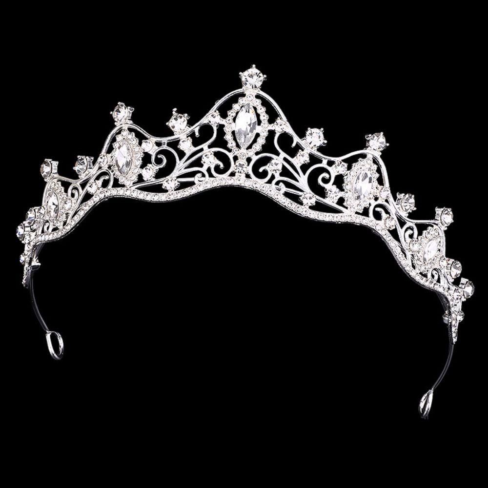 Sparkling Bridal Crown Luxury Queen Princess Tiara Hair Ornaments Crystal Crown  Wedding