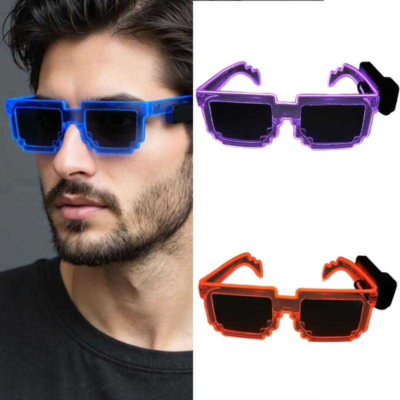 LED Light Up Sunglasses With Fashion Frame and Lens For Night Parties And Festival Event Gathering Dressingup Eyewears