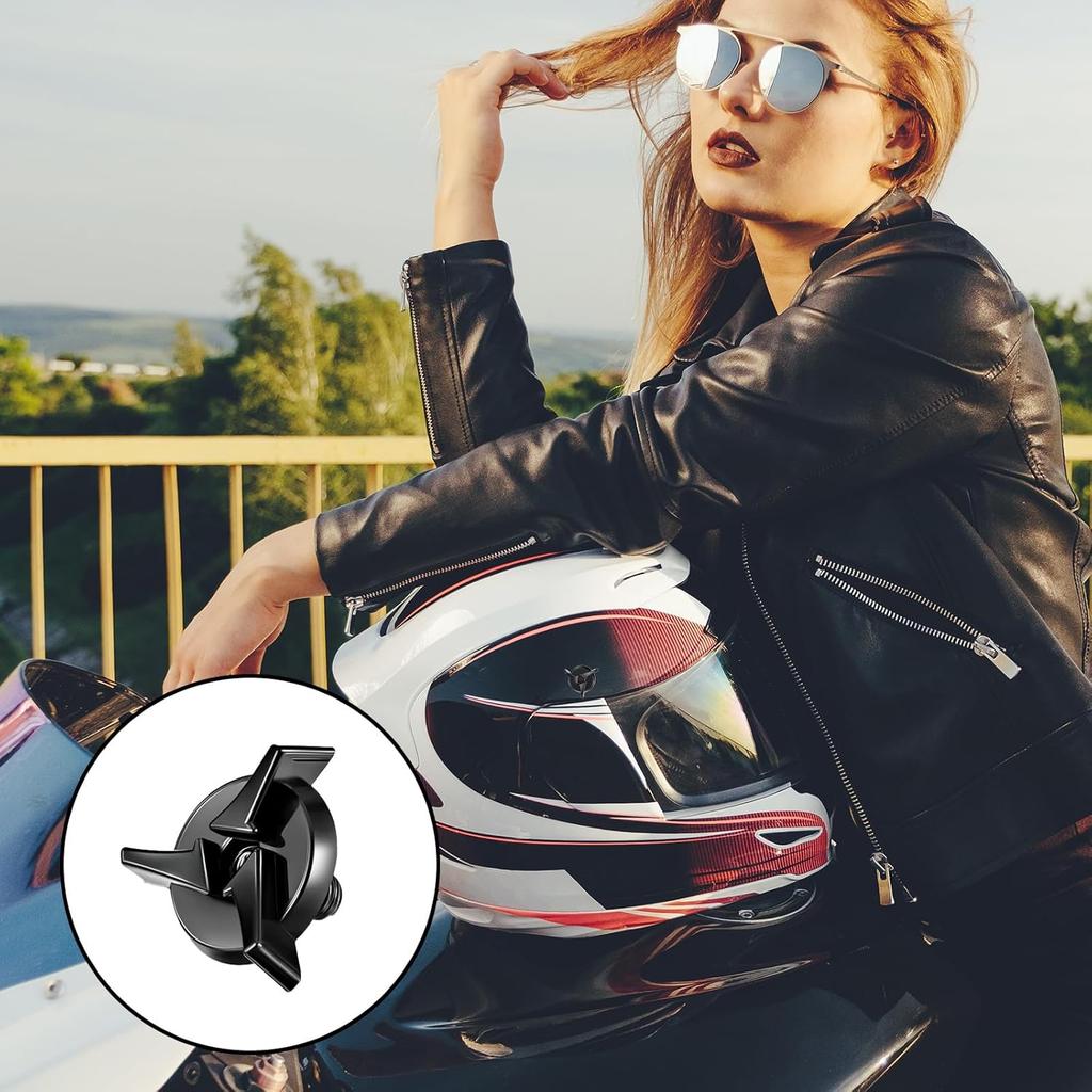 8Pcs Motorcycle Helmet Visor Screws with Rubber Washers, Corrosion Resistant Replacement Hardware Kit, for Dirt Bike & Helmet Visor Fixing, Essential