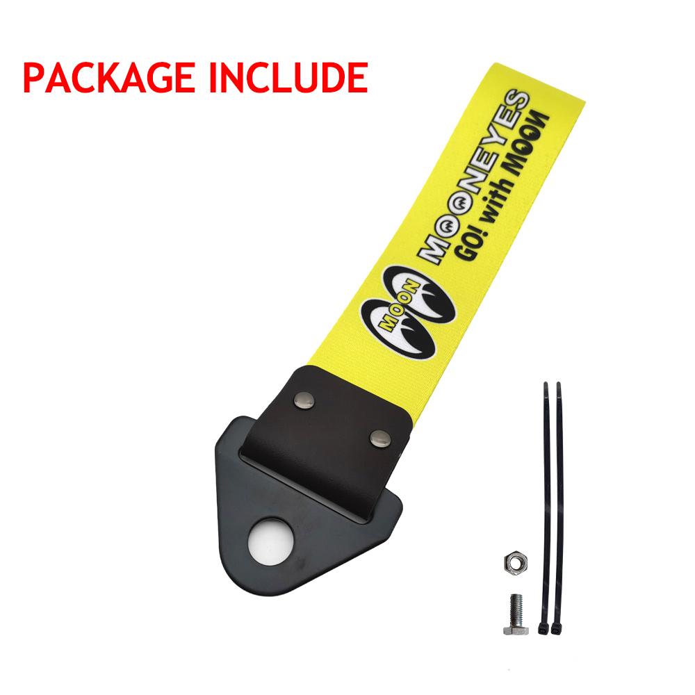 JDM Style Nylon Tow Strap Belt Car Racing Modification Ornament Tow Ropes Ribbon Auto Trailer Ropes Bumper Towing Strap Pendant JTR-059