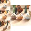 Cute Steamed Bun Mini Plushie Keychain Super Soft Pp Cotton Gift For Kids Teens