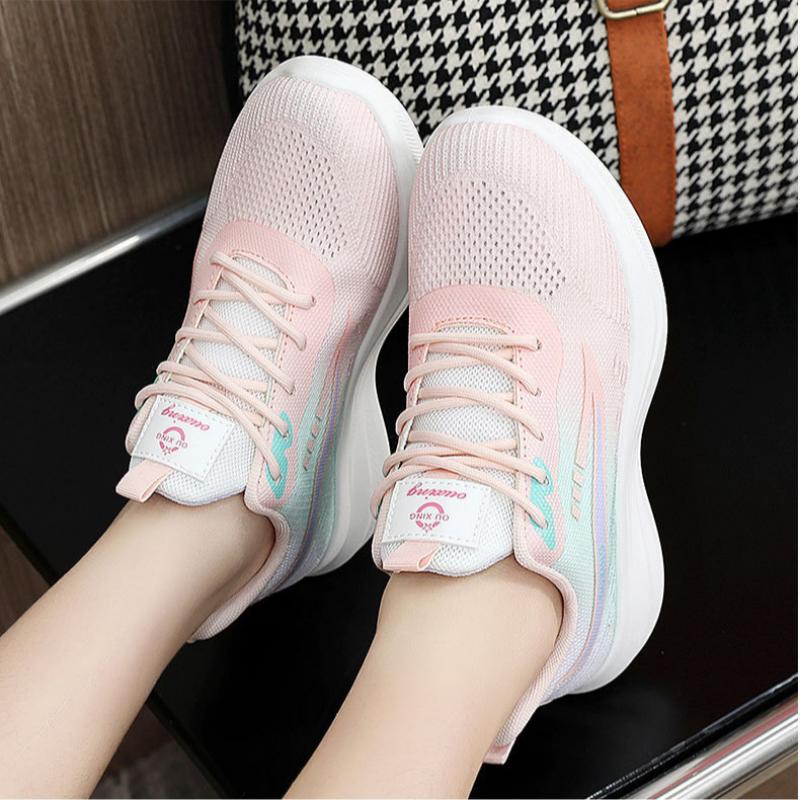 Jaro a Podzim Léto Mládež Móda Prodyšné Sportovní Volnočasové Měkká Podrážka Pohodlné Gradientní Barva Sportovní Dámská Obuv