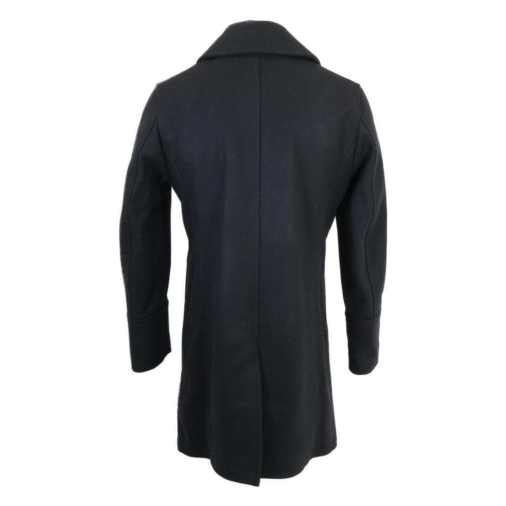 Sealup [Excellent Condition/Domestically Authorized] GENOVA Genoa Wool Melton Pea coat 46 blackUsed