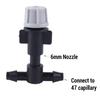 10-500pcs Atomization Nozzle Water Control Sprayer Micro Irrigation Plant Self Garden Mist Sprinkler With Tee For Greenhouse
