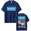 O-Oasis Live Forever T Shirt British Rock Band T Shirts Men Women Classic Oversized T-shirt Women Cotton Short Sleeve T-shirts