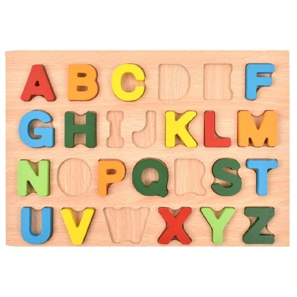 Set stereoscopic cu alfabet din lemn Oztoi, 1 set, cel mai bun puzzle pentru copii din Coreea