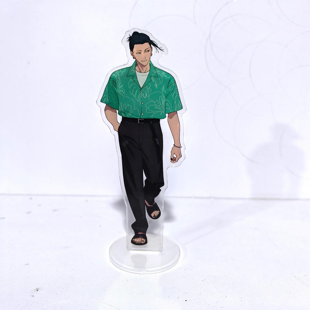 

15cm Anime Peripherals Jujutsu Kaisen Satoru Gojo Fushiguro Megumi Muscle Stand Acrylic Ornaments Model Gifts Collections 15cm