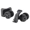 1 Pair Black Luggage Suitcase Caster Swivel Universal Wheel Nylon for Repair Replacement