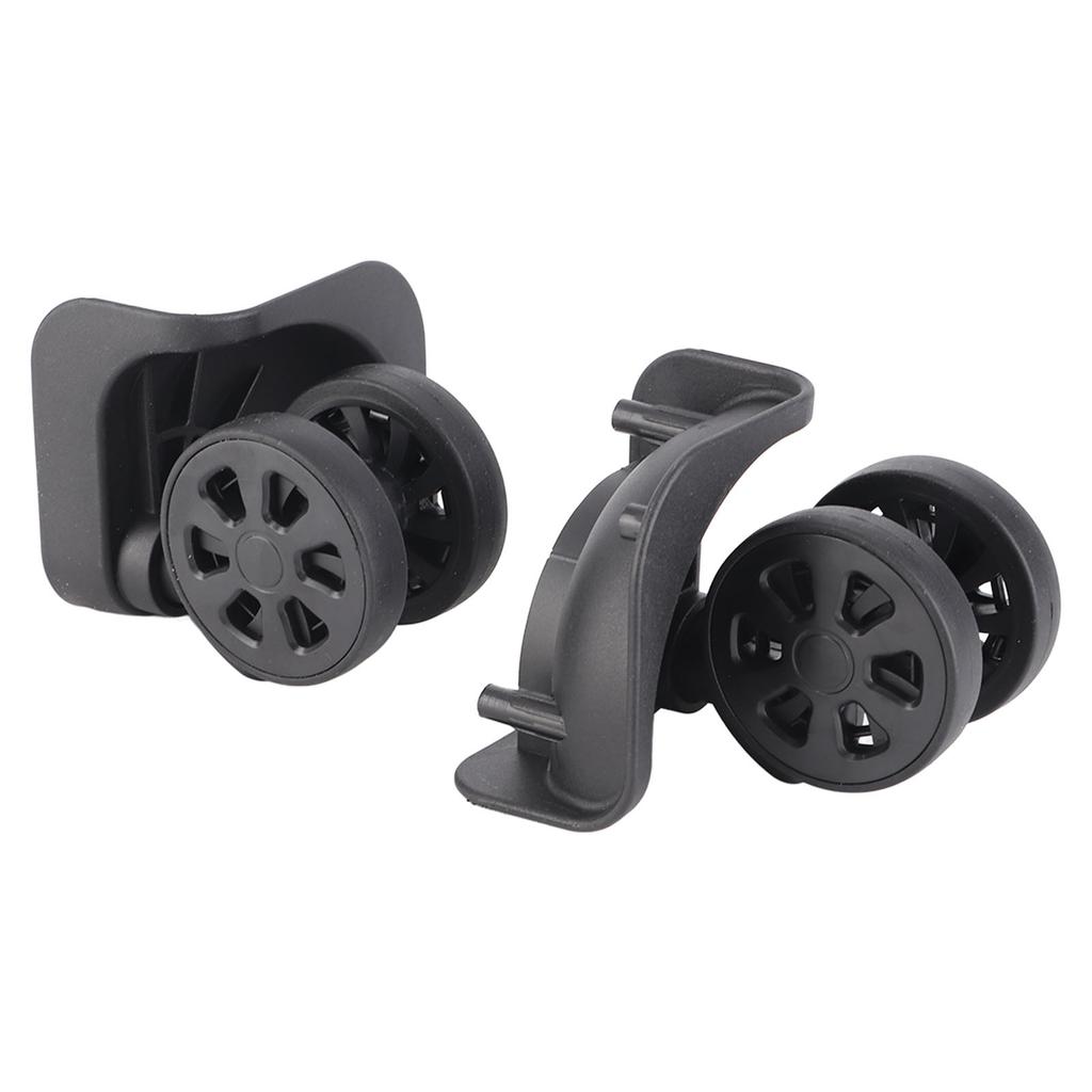 1 Pair Black Luggage Suitcase Caster Swivel Universal Wheel Nylon for Repair Replacement