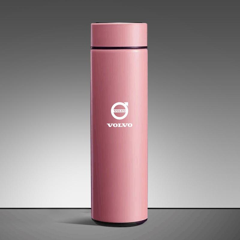 500ML Temperaturanzeige Thermosbecher Edelstahl Vakuumisolierter Becher Für Volvo S40 S80L S60 S90 XC40 XC60 XC90 V40 V60 V90