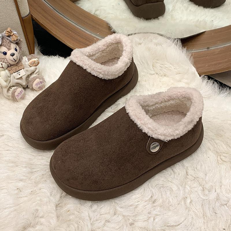 

Женские зимние легкие теплые дутые сноубутсы на толстой подошве, нескользящие износостойкие повседневные кроссовки, хлопковые ботинки, обувь с мехом 40 темно-коричневого