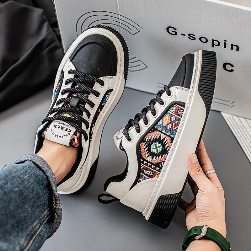 2025 Neue Herren-Sneaker Jugendlich Trendig Vielseitige Freizeitschuhe Dicksohlig Höhenverstärkend Leichtgewichtige Laufschuhe