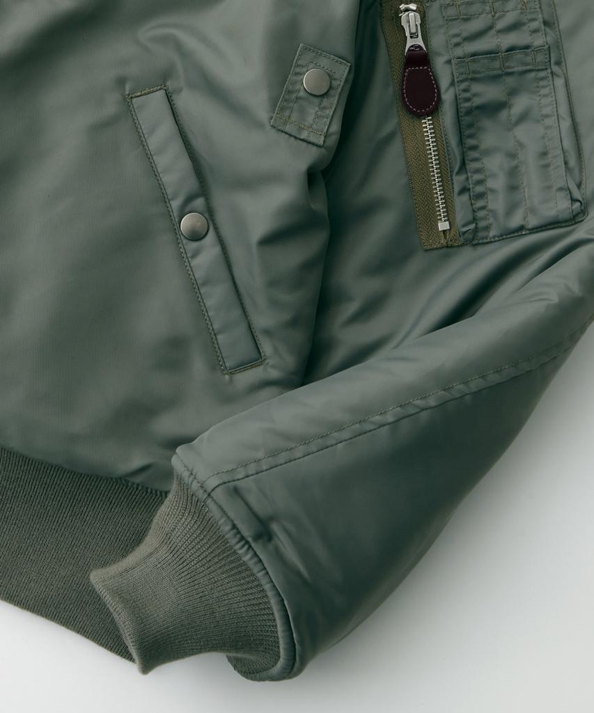 Outstanding Ma-1 Flight Jacket(Wool Insulation)_Sage Green