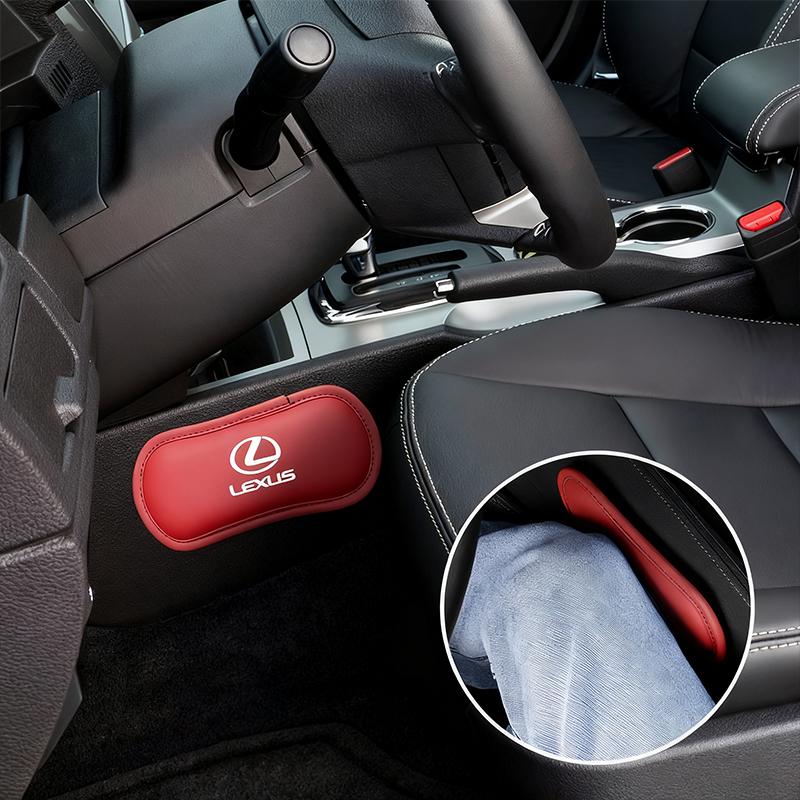Leather Car Pillow Car Knee Pad Elastic Memory Foam Leg Pad For Lexus F SPORT ES RX LC RZ IS CT GS RC HS SC TX NX LS UX LM LX GX